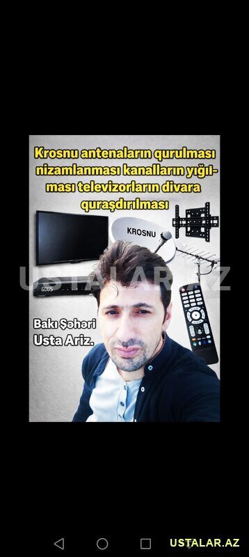 Krosnu ustası televizor qurraşdırma Krosnu ustası televizor qurraşdırma