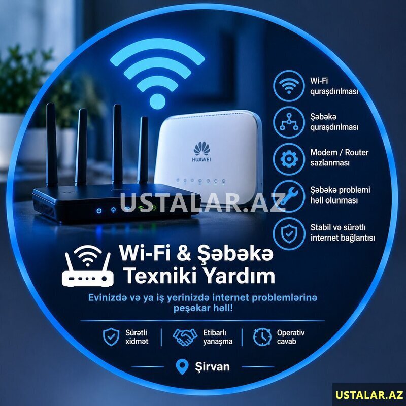 Wi-fi və modem sazlanması Wi-fi və modem sazlanması