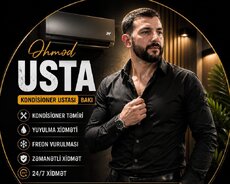 Kondisioner ustasi kondisoner təmiri