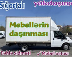 Yukdasima, yükdaşima xidməti, mebel dasin