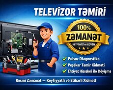 Televizor işləmir Ekran qaralıb Səs var, görüntü yoxdur