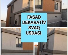 Fasad Dekorativ Svaq Matriyal Daxildir
