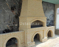 Manqal kamin ustası