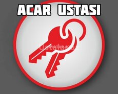 Qapıların açılması Açar zamok