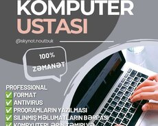 kompüter Pc və noutbuk ustasi