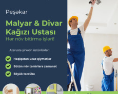 Divar və Tavanların malyar işləri