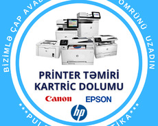 Printer təmiri və kartric dolumu