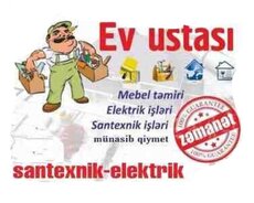 Elektirik və santexnik isleri gorulur