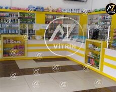 Aptek üçün vitrin mebel sifarişi