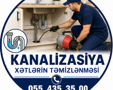 kanalizasiya təmizləmə xidməti