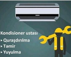 Kondisionerlərin təmiri və qurasdirilma