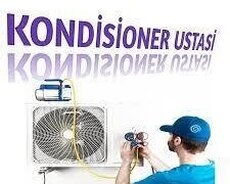kondisionerlərin təmiri zəmanətlə 7/24