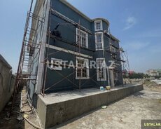 Fasad boya işləri görülür