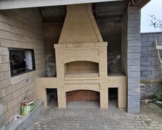 Manqal kamin Kürə təndir