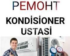 kondisionerlərin təmiri zəmanətlə 7/24
