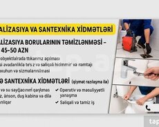 Kanalizasiya tıxanması Santexnika ustası