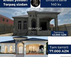 140 kvadratlı evin tikintisi və təmiri
