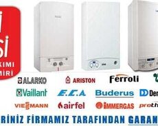 kombi təmiri istdi su xetlerinin yuyulmasi