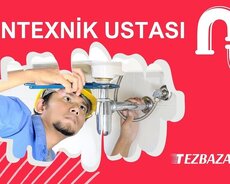 Santexnik ustası usta xidməti 7/24