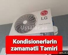 kondisionerlərin təmiri zəmanətlə 7/24