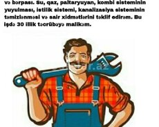 Santexnik usta hər növ təmir