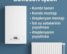 Kombi və isti su xettlerinin yuyulması
