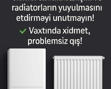 Kombi və isti su xettlerinin yuyulması
