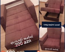 İstehsaldan yeni amerikanka divan, kreslo