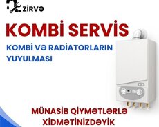 kombi və radiatorlarin yuyulması 7|24