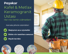Peşəkar Kafel və Metlax Ustası Xidmətlər