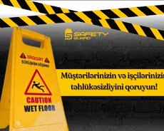 Sahənin (yerin) yaş olmasını xəbərdarlıq