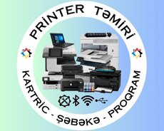 Printer təmiri (kartric-şəbəkə-proqram)