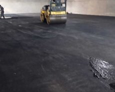 Asfalt işləri görülür