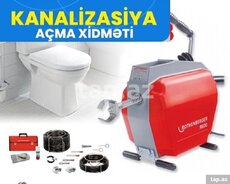 Kanalizasiya acma xidməti 7/24 saat