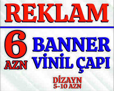 Reklam, vinil və banner çapı xidməti