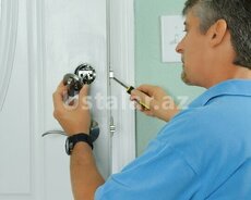 Çilinger bağlı qapıların açılması