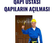 Qapi ustasi açar zamok kilid təmiri