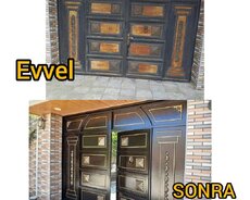 Darvazalarin yerində rənglənməsi təmir