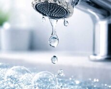 Su xətlərinin və kranların təmizlənməsi