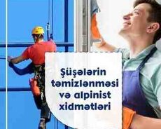 Şüşələrin yuyulması və alpinist xidməti