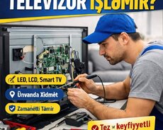 Televizor Təmiri | Smart TV, LED, LCD | Ünvanda Xidmət