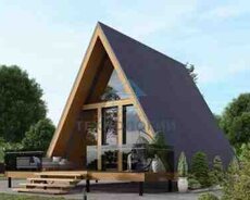 A Frame evlərin tikintisi