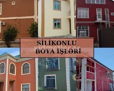 fasad tarcofka dekorativ boya isleri