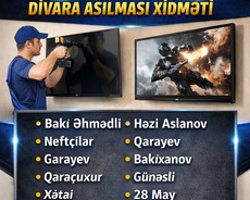 Televezorların Divara Asilmasi Xidməti