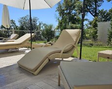 şezlonq, lejanka üçün döşəkçə tikilməsi