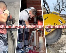 Ucuz Karot beton kəsimə işləri