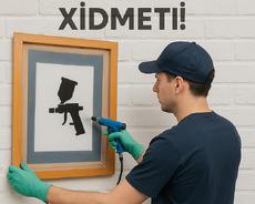 Malyar, alçipan, boya işləri, kafel metl