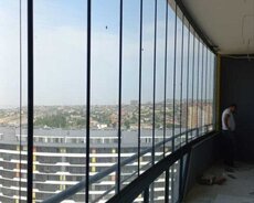 Plastik alüminium qapı pəncərəler