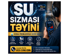 Su sızması təyini və təmiri