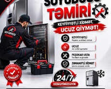 Soyuducu ustasi zəmanətli 7/24 təmiri